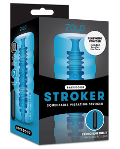 Zolo Backdoor Squeezable Vibrating Stroker Masturbator