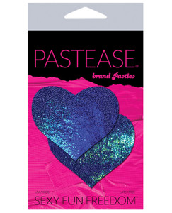 Pastease Liquid Heart - Blue Spectrum O/S Pasties