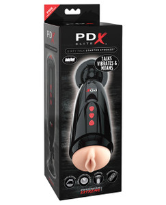 Pipedream Pdx Elite Dirty Talk Starter Stroker Masturbator