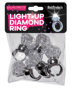 Hott Products Light Up Diamond Ring - Pack Of 5