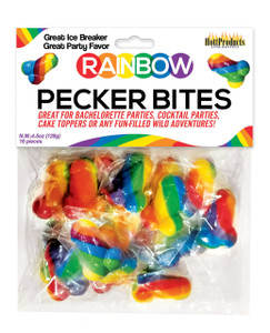 Hott Products Rainbow Pecker Bites Candies