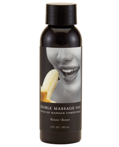 Earthly Body Edible Massage & Body Oil - 2 Oz Banana