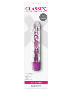 Pipedream Classix Mr. Twister Vibrator With Sleeve - Pink