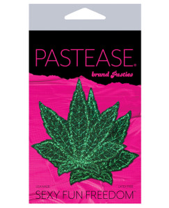 Pastease Glitter Marijuana Leafs - Green O/S Pasties Pastease Glitter Marijuana Leafs - Green O/S Pasties