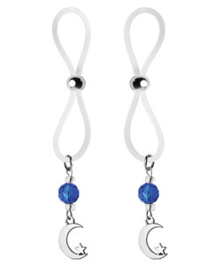 Bijoux De Nip Nipple Halos Moon & Star Charm - Blue/Clear Bijoux De Nip Nipple Halos Moon & Star Charm - Blue/Clear