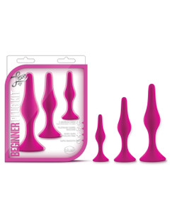 Blush Luxe Beginner Butt Plug Kit - Pink