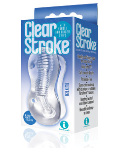Icon Brands The 9's Clear Stroke Twister Masturbator Stroker