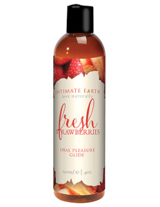 Intimate Earth Natural Flavors Glide Personal Lubricant - 120 Ml Fresh Strawberries