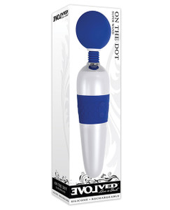Evolved On The Dot Wand Vibrator - Blue