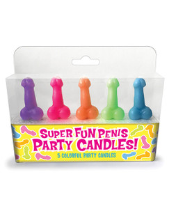 Little Genie Super Fun Party Candles - Set Of 5