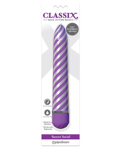 Pipedream Classix Sweet Swirl Vibrator - Purple
