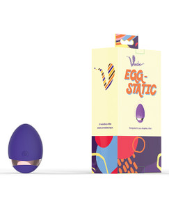 Voodoo Egg Vibrator - Static 10X Wireless - Purple
