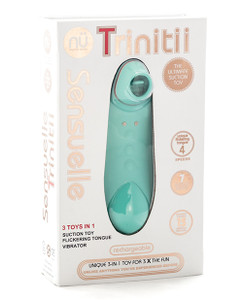 Nu Sensuelle Trinitii Tongue Vibrator - Electric Blue