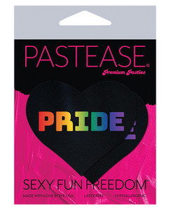Pastease Pride - Rainbo With Black O/S Pasties