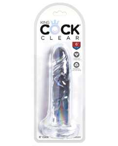 Pipedream King Cock Clear 6" Suction Cup Dildo