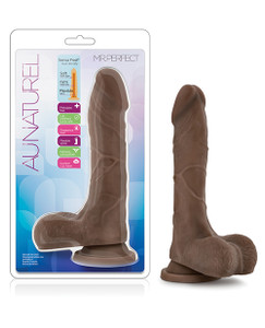 Blush Au Naturel Mister Perfect Realistic Dildo - Chocolate
