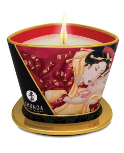 Shunga Massage Candle Romance - 5.7 Oz Strawberry Wine Shunga Massage Candle Romance - 5.7 Oz Strawberry Wine