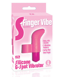 Icon Brands The 9's S - Finger Vibrator - Pink