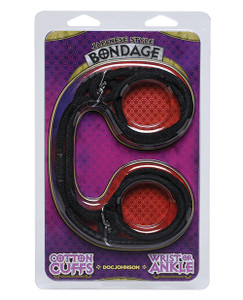 Doc Johnson Fetish Japanese Style Bondage Wrist Or Ankle Cotton Rope - Black