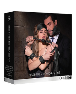 Shots Ouch Fetish Beginners Bondage Kit - Black