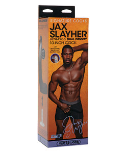 Doc Johnson Signature Cocks Ultraskyn 10" Realistic Dildo With Removable Vac - U - Lock Suction Cup - Jax Slayher