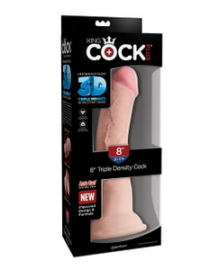 Pipedream King Cock Plus 8" Triple Density Realistic Dildo