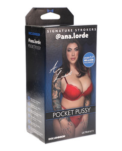 Doc Johnson Signature Strokers Girls Of Social Media Ultraskyn Pocket Pussy Masturbator Stroker - @Ana.Lorde Doc Johnson Signature Strokers Girls Of Social Media Ultraskyn Pocket Pussy Masturbator Stroker - @Ana.Lorde