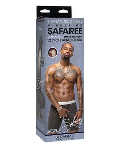 Doc Johnson Signature Cocks Ultraskyn 12" Realistic Dildo With Removable Vac - U - Lock Suction Cup - Safaree Samuels Anaconda