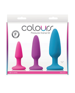 NS Novelties Colours Pleasures Anal Butt Plug Trainer Kit - Multicolor