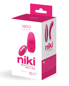 VeDO Niki Rechargeable Panty Vibrator - Foxy Pink