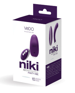 VeDO Niki Rechargeable Panty Vibrator - Deep Purple