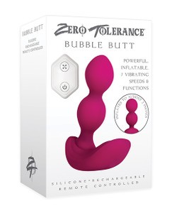 Zero Tolerance Anal Bubble Butt Prostate Massager - Burgundy