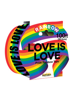 Hott Products Love Is Love Rainbow Style Caution Party Tape