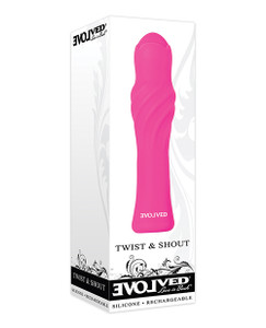 Evolved Twist & Shout Rechargeable Bullet Vibrator - Pink