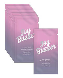 Joy Buzzer Watermelon Foil Clitoral Stimulator - 4 Ml Pack Of 24