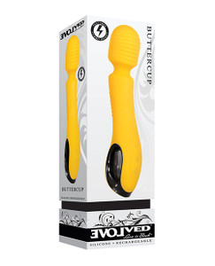 Evolved Buttercup Vibrator Massage Wand - Yellow
