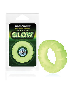 Doc Johnson Rock Solid Glow In The Dark The Tire Cock Ring - Green