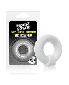 Doc Johnson Rock Solid Mega Cock Ring - Translucent