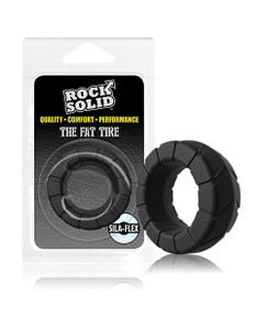 Doc Johnson Rock Solid Fat Tire Cock Ring - Black