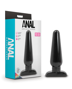 Blush Anal Adventures Basic Anal Butt Plug - Large Black
