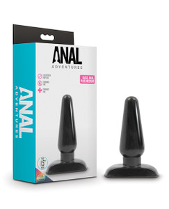 Blush Anal Adventures Basic Anal Butt Plug - Medium Black