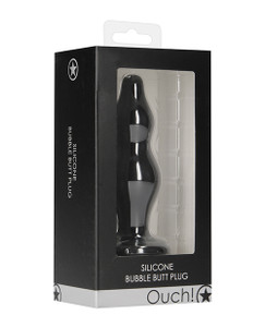 Shots Ouch Bubble Butt Plug - Black Shots Ouch Bubble Butt Plug - Black