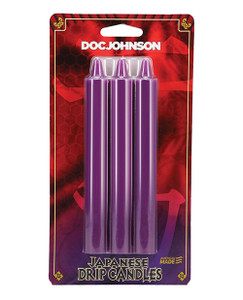 Doc Johnson Japanese Drip Candles - Pack Of 3 Black