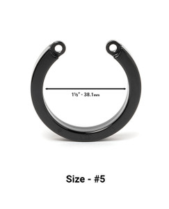 Cock Cage U-Ring #5 - Black Cock Cage U-Ring #5 - Black