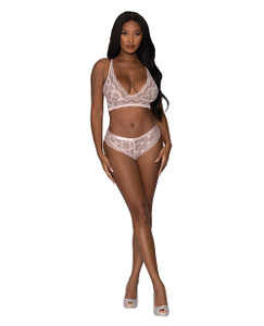 Seabreeze Strappy Back Cami & Short Blush L/Xl
