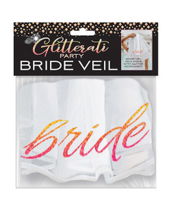 Glitterati Bride Veil - Rose Gold/White Glitterati Bride Veil - Rose Gold/White