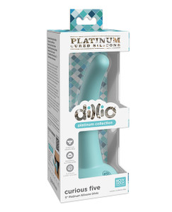 Pipedream Dillio Platinum 5" Curious Five Silicone Dildo - Teal