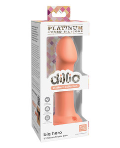 Pipedream Dillio Platinum 6" Big Hero Silicone Dildo - Peach
