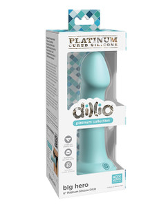 Pipedream Dillio Platinum 6" Big Hero Silicone Dildo - Teal