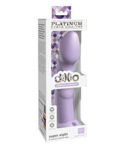 Pipedream Dillio Platinum 8" Super Eight Silicone Dildo - Purple